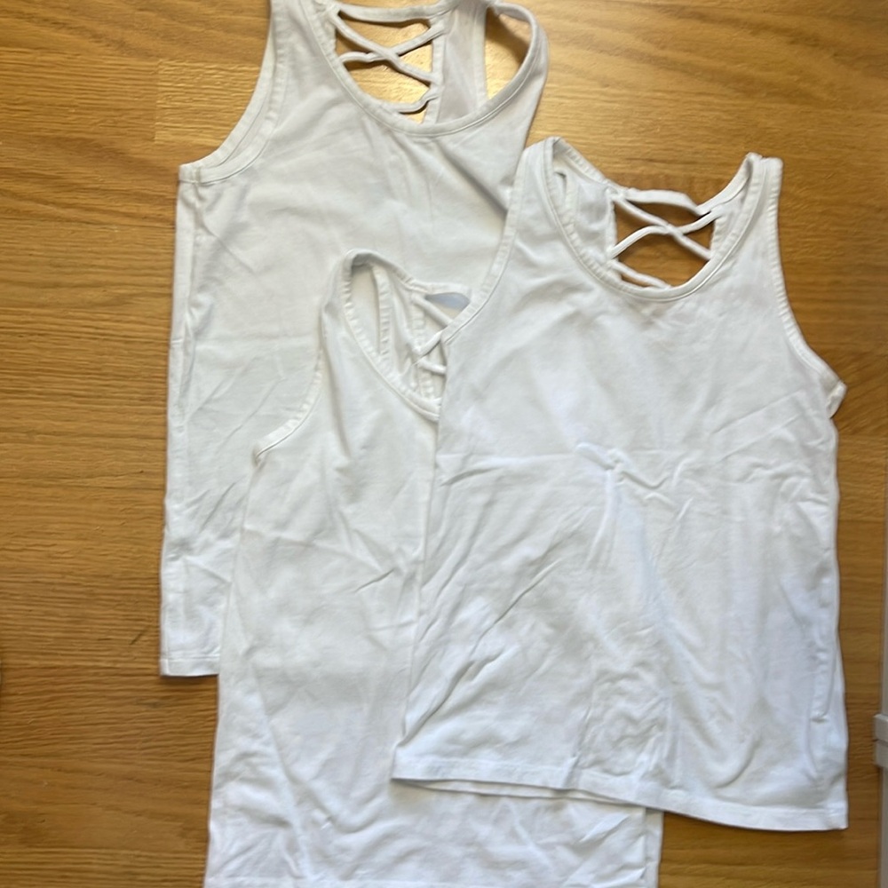 old navy girls tank tops (set of 3) - size large 10/12